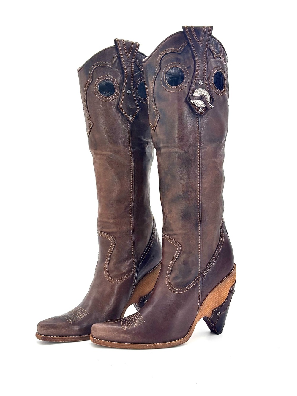 Dior John Galliano SS 2006 Bella Hadid Gaucho Collection Western Boots 40
